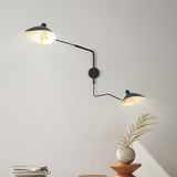 Serge Mouille Eén-Arms Wandlamp – Iconisch Ontwerp uit de Jaren '50 met Verstelbare Arm