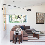 Serge Mouille Eén-Arms Wandlamp – Iconisch Ontwerp uit de Jaren '50 met Verstelbare Arm