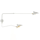 Serge Mouille Eén-Arms Wandlamp – Iconisch Ontwerp uit de Jaren '50 met Verstelbare Arm