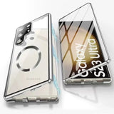 Metall Aluminiumlegering 360 Hoes met Veiligheidsvergrendeling voor Samsung Galaxy S24-S23 Serie