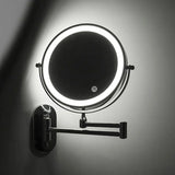 Wandspiegel met LED-verlichting en vergroting
