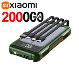 Zonne-energie Powerbank Voltora 20K | 20.000mAh | 4-in-1 Kabel | Snelladen & Nood-LED | Voor iPhone & Samsung