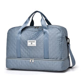 Raumio TravelFlex Lichte Reisetas met Ruitpatroon | Grote Sport- & Weekendtas met Schoenenvak & Vochtvak | Handbagagegeschikt & Opvouwbaar