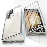 Metall Aluminiumlegering 360 Hoes met Veiligheidsvergrendeling voor Samsung Galaxy S24-S23 Serie