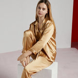 Celeste 100% Zijden Dames Pyjama | Zijdezacht, Ademend & Huidvriendelijk | Premium Luxe Nachtmode | Temperatuur- en Vochtregulerend | Elegant en Hypoallergeen voor Heerlijk Comfort