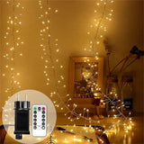 Cluster LED-Lichtersnoer Lumistra | Warmwit & Koudwit | 36 m Zilverdraad | Waterdicht IP44 | Voor Kerstmis, Bruiloft & Feest