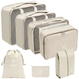PackWunder Reisorganizerset 7/8/9/10-delig | Vouwbare koffer-organizer | Voor kleding, schoenen & accessoires