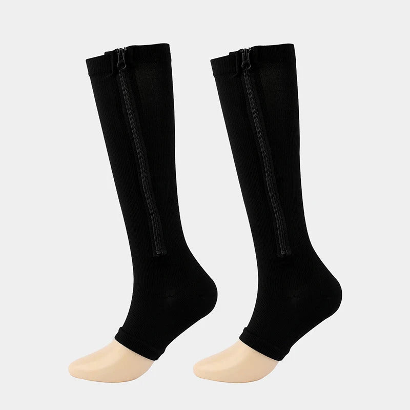 Orthopedische compressiekousen met rits - ComfortZip