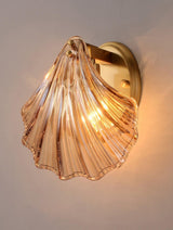 Schelp Wandlamp – Elegante Koper & Glas Wandlamp geïnspireerd op de Kust