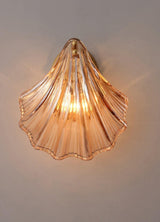 Schelp Wandlamp – Elegante Koper & Glas Wandlamp geïnspireerd op de Kust