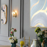Schelp Wandlamp – Elegante Koper & Glas Wandlamp geïnspireerd op de Kust