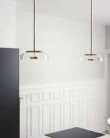 Solara Hanglamp – Elegante Messing & Glas LED Hanglamp