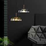 Solara Hanglamp – Elegante Messing & Glas LED Hanglamp
