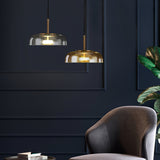 Solara Hanglamp – Elegante Messing & Glas LED Hanglamp