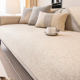 Effen Plain Sofabedekking - Duurzaam Katoen & Linnen Polyester Antislip Bankhoes