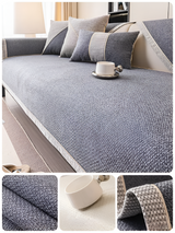 Effen Plain Sofabedekking - Duurzaam Katoen & Linnen Polyester Antislip Bankhoes