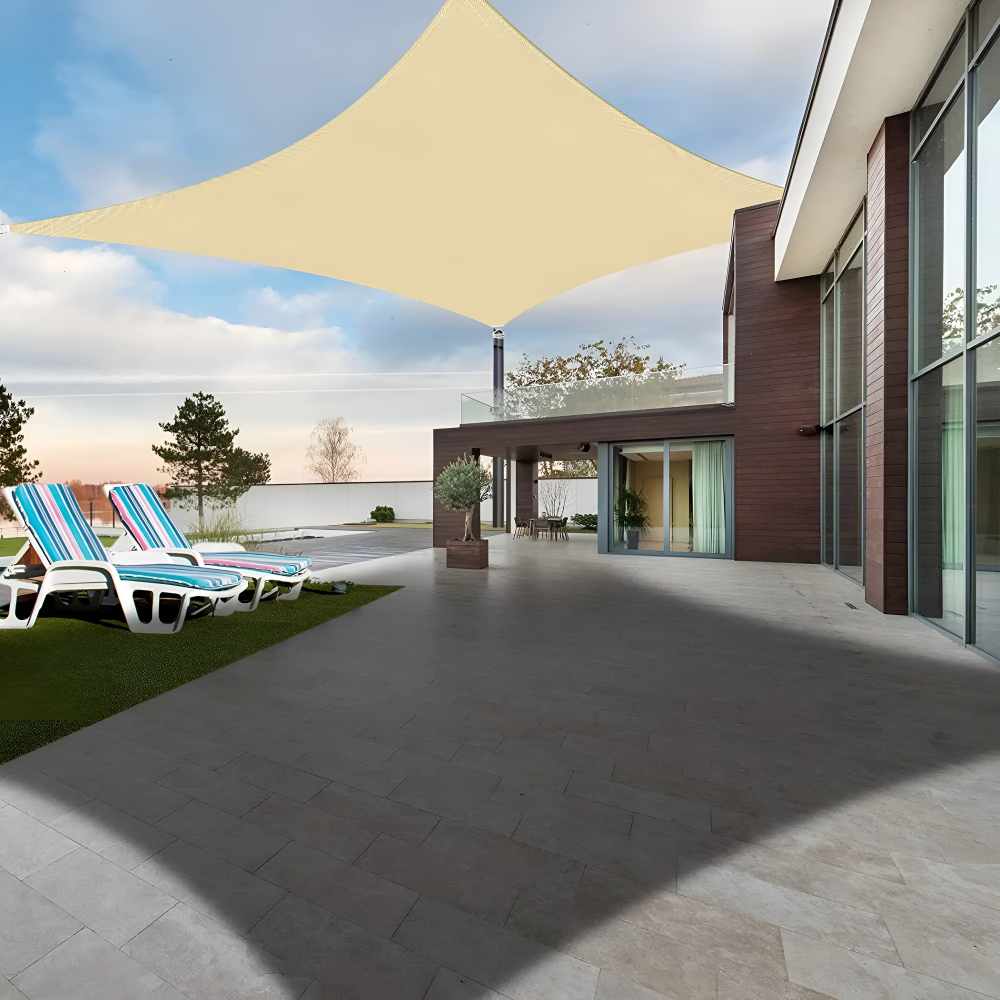 Rechthoekig Zonnescherm Waterdicht | Waterafstotende Buitentextiel | UV-Bescherming | SkyCover