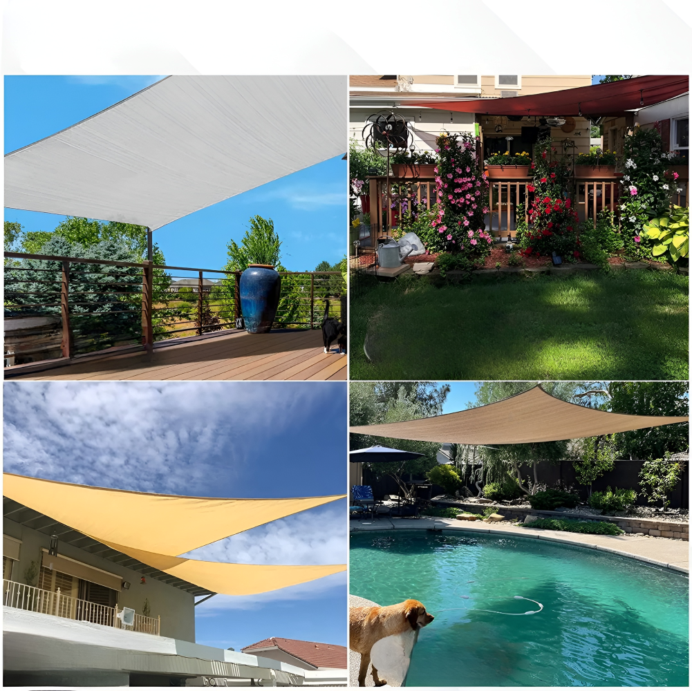 Rechthoekig Zonnescherm Waterdicht | Waterafstotende Buitentextiel | UV-Bescherming | SkyCover