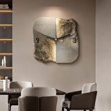 StoneAura – Moderne Designer Zandsteen Wandklok