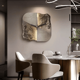 StoneAura – Moderne Designer Zandsteen Wandklok