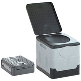 Sandsberg | Auto Vouwbare Draagbare Toilette Buiten Nood Mobiele Toilette (Donkergrijs)