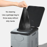 Sandsberg | Auto Vouwbare Draagbare Toilette Buiten Nood Mobiele Toilette (Donkergrijs)
