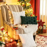 SPRUCELY – Gezellige Pluche Kerstboom Kussenhoes van ultra-zacht materiaal