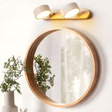 Travertine Duo Wandlamp – Elegante Natuurlijke Steen & Houten LED Wandlamp