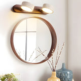 Travertine Duo Wandlamp – Elegante Natuurlijke Steen & Houten LED Wandlamp