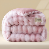 Ultra Gezellige Melk Fleece Dekbed - Lichte Pluche Dekbed voor Comfort het Hele Jaar Door