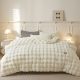 Ultra Gezellige Melk Fleece Dekbed - Lichte Pluche Dekbed voor Comfort het Hele Jaar Door