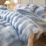 Ultra Gezellige Melk Fleece Dekbed - Lichte Pluche Dekbed voor Comfort het Hele Jaar Door