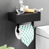 STAHLDELUXE TOILETHOUDER – Toiletpapierhouder van roestvrij staal met waterdichte opbergruimte voor telefoon en hygiëneproducten