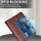 Premium RFID-blokkerende Lederen Bifold Portemonnee voor Heren - SlimArmor