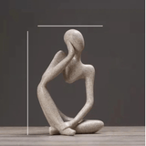 Minimalistische decoratie met abstract motief