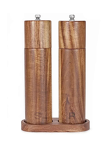 Luxueus Houten Zout- en Pepermolen Set met Dienblad – WoodSpice