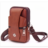 Vintage Heren Crossbody Heuptas - Leer