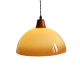 Retro Amber Glazen Boerderij Hanglamp – Vintage Charme met Rustieke Elegant