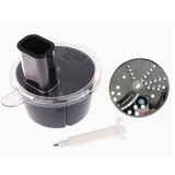 MixWerk Thermomix Snijset voor TM6 & TM5 | Groentesnijder & Kaasschaaf | Snijaccessoire voor Radijs & Zoete Aardappelen | Accessoire met Container