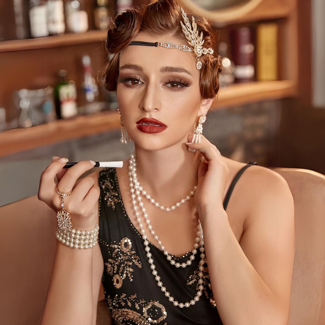 Olijf 1920er Accessoire-Set