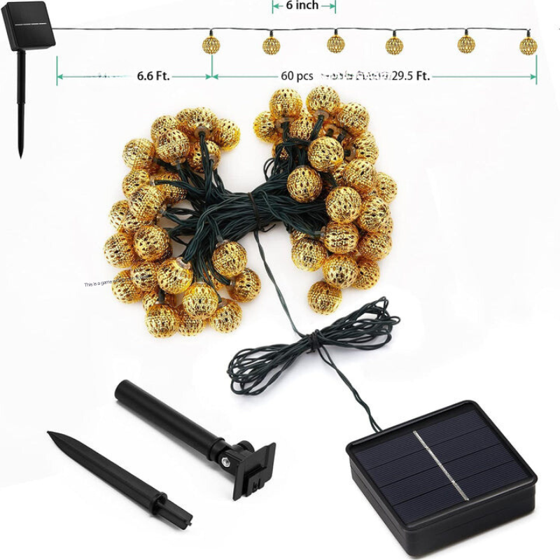 Marokkaanse Stijl Waterdichte Zonne-Lichterkettingen - SunGlow Strings