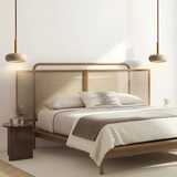 LED Retro Japanse Lamp | TranquilHalo | Verstelbare Hanghoogte | Geel Grottensteen & Hout | Ø 15cm Hanger | Max 2m Snoer | Eenvoudige Montage | Rustgevend Ontwerp