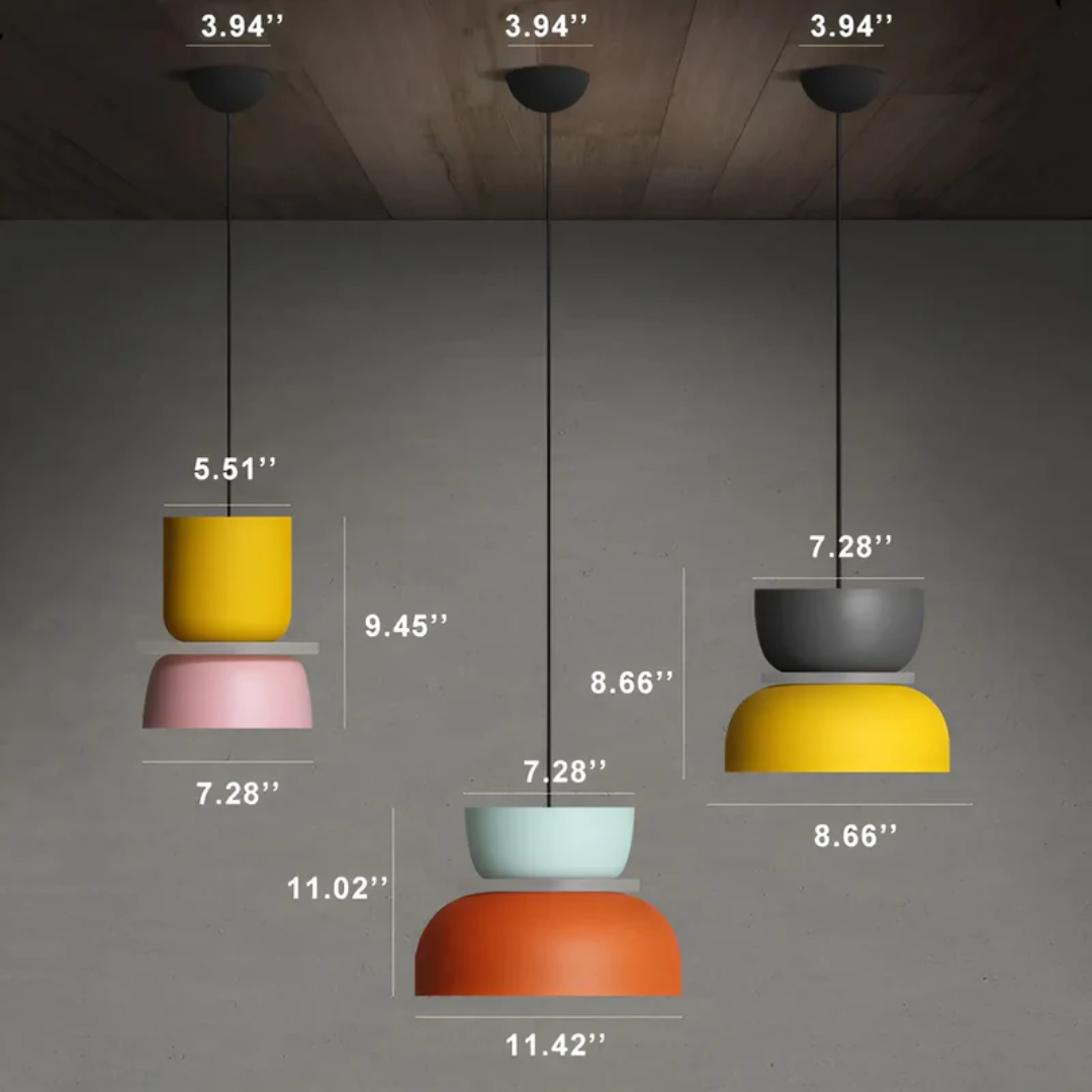 Kleurige en Trendy Macaron LED Hanglamp - VividGlow