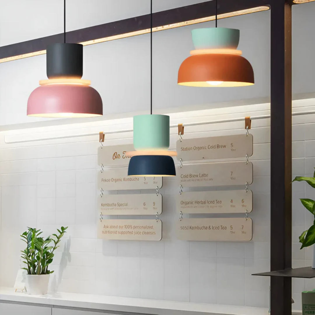 Kleurige en Trendy Macaron LED Hanglamp - VividGlow