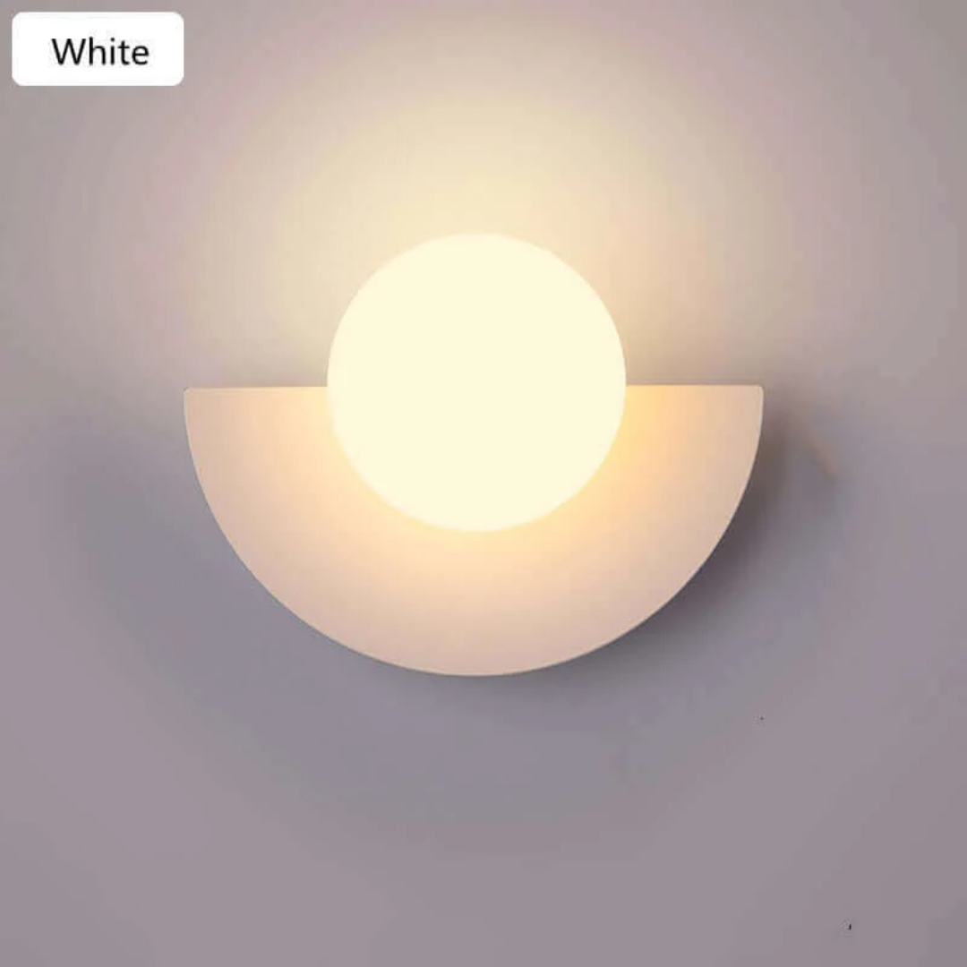 Metallische Halve Maan Wandlamp - LunaMetal
