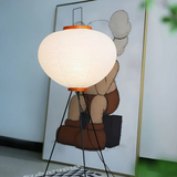 Wabi-Sabi Staande LED-Lamp van Riz papier - ZenAura