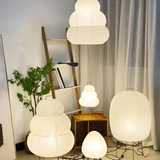 Wabi-Sabi Staande LED-Lamp van Riz papier - ZenAura