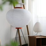 Wabi-Sabi Staande LED-Lamp van Riz papier - ZenAura