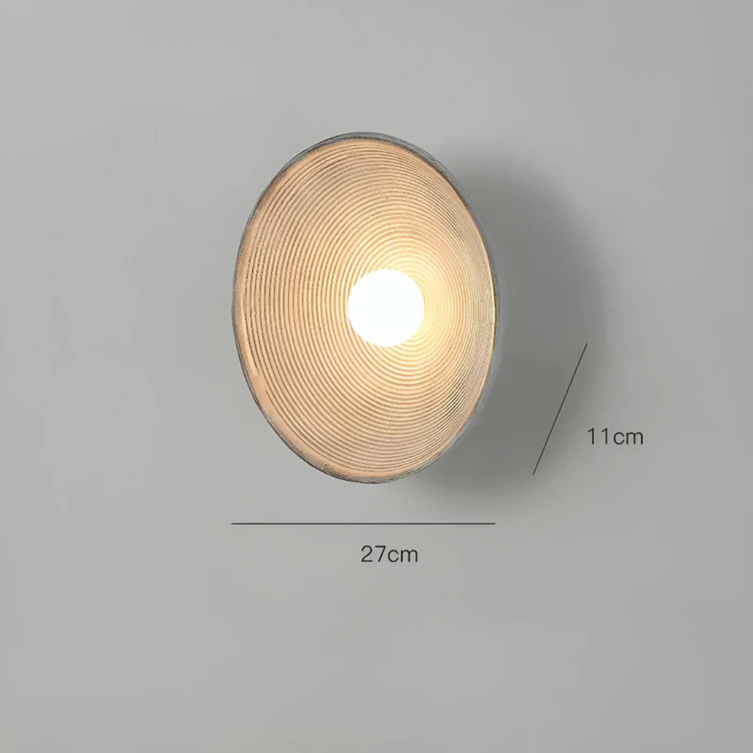 Japanse Wabi-Sabi Wandlamp - ZenGlow Schijf