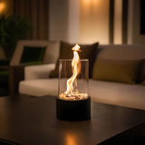Klassieke olielamp met open vlam - Lumora